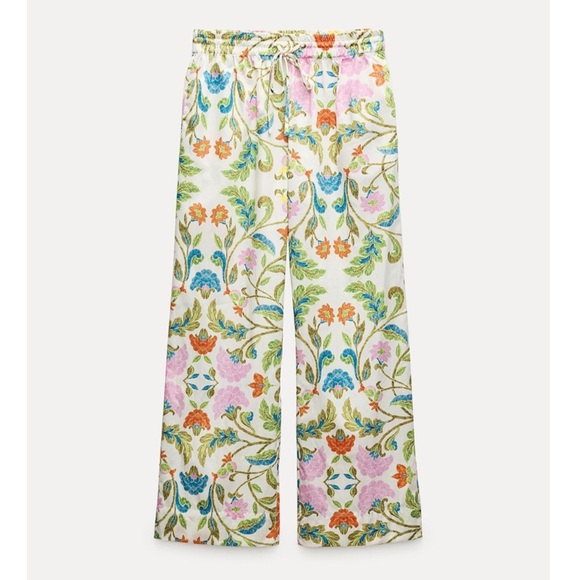 New ZARA Poplin Pants ZW Collection - Picture 1 of 6